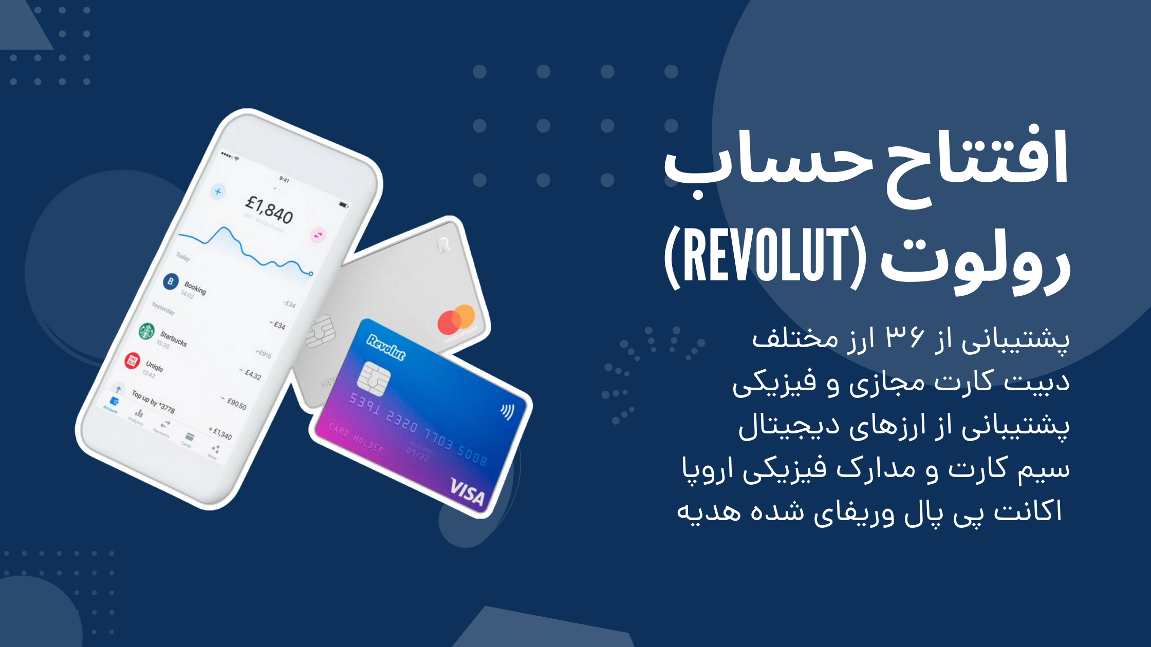 افتتاح حساب رولوت (Revolut)